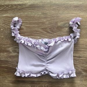 Off the shoulder crop top